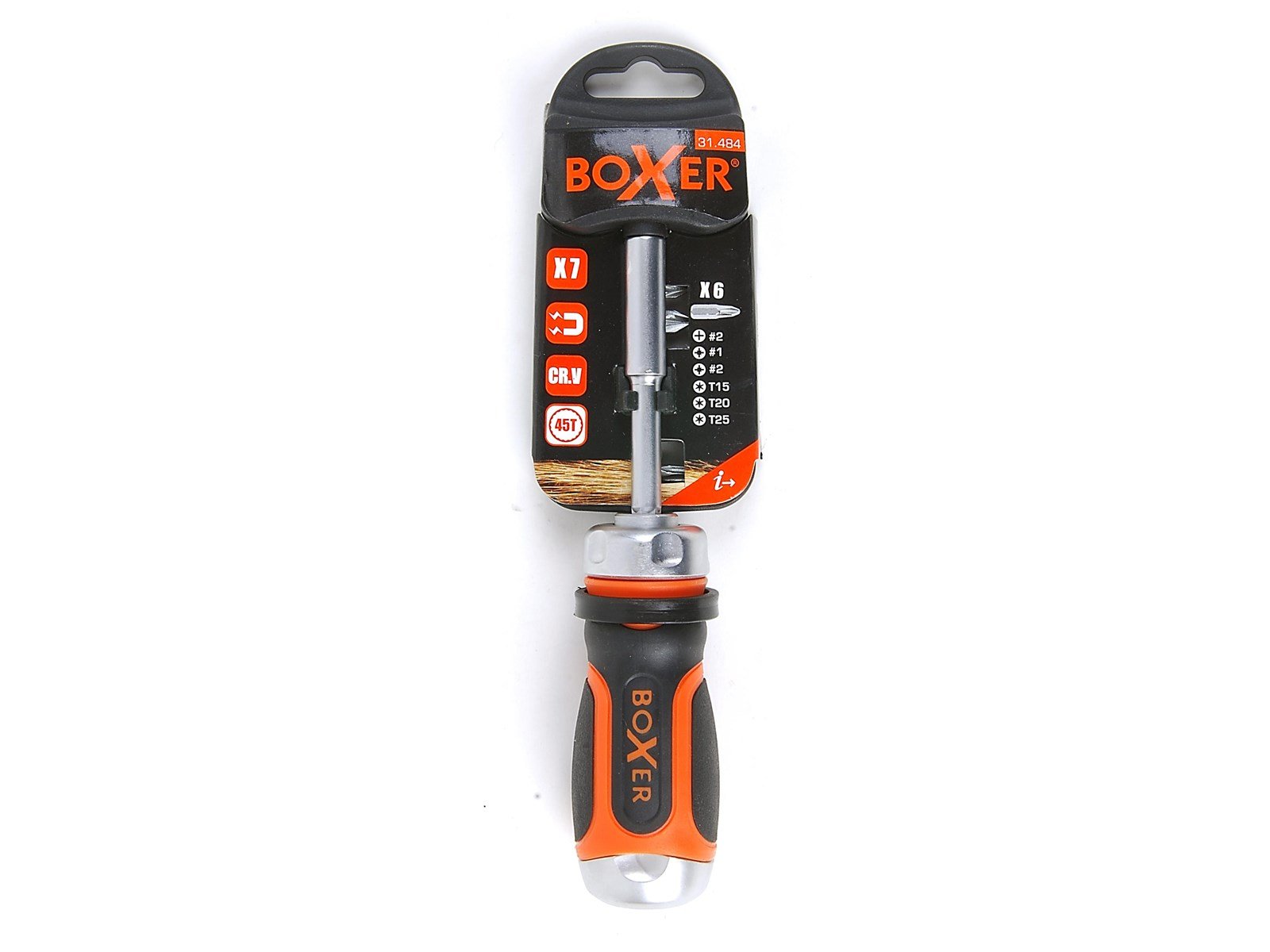Boxer Ratchet screwdriver - short model Boxer Ratchet screwdriver - short model